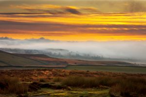 Curbar Edge Fire In The Sky