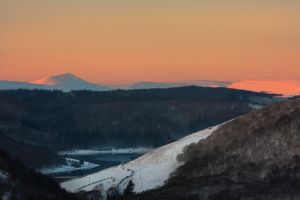 Peaks Snow Sunrise