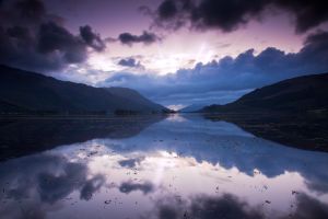 Loch Leven - Magenta Glass